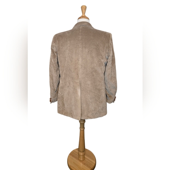 Vtg 1970s Woodward’s “A Man’s World” Made in Canada Corduroy Blazer Size 46 - Picture 5 of 14
